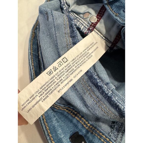 Royalty For Me Wannabettabutt Mid Rise Embroidered Skinny Jeans Womens 8 Blue - Picture 7 of 10